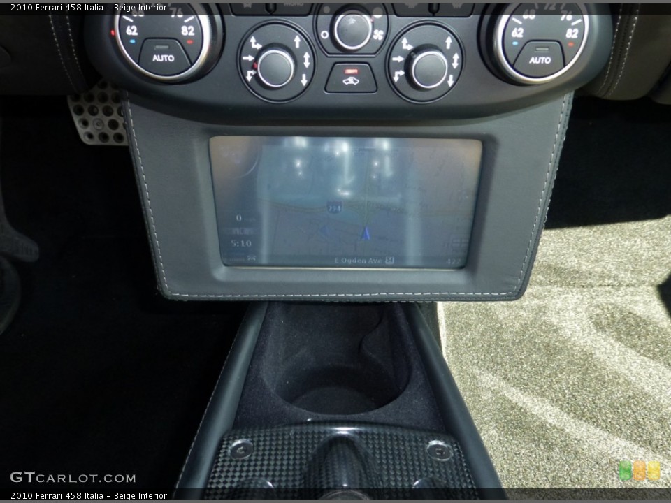 Beige Interior Controls for the 2010 Ferrari 458 Italia #82352390