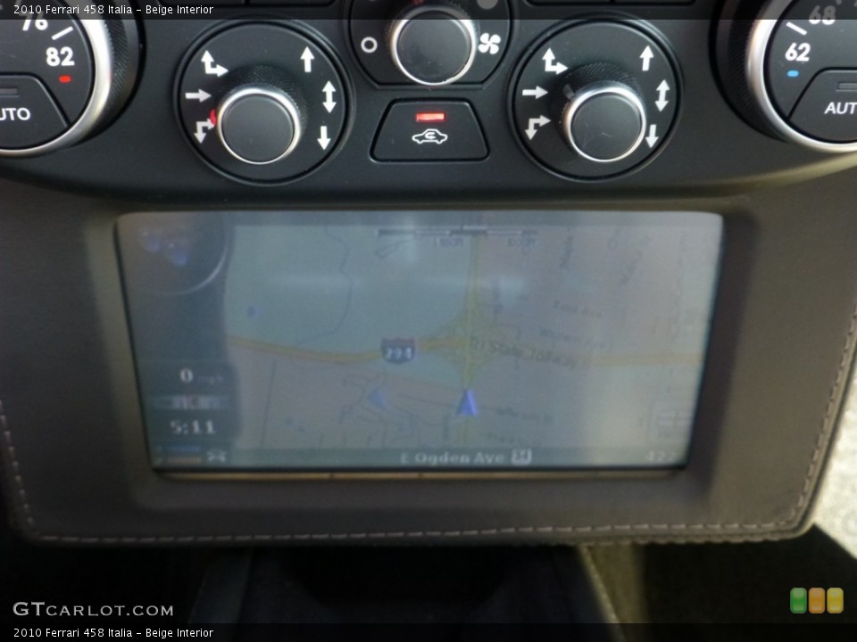 Beige Interior Navigation for the 2010 Ferrari 458 Italia #82352399