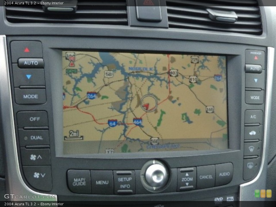 Ebony Interior Navigation for the 2004 Acura TL 3.2 #82355598