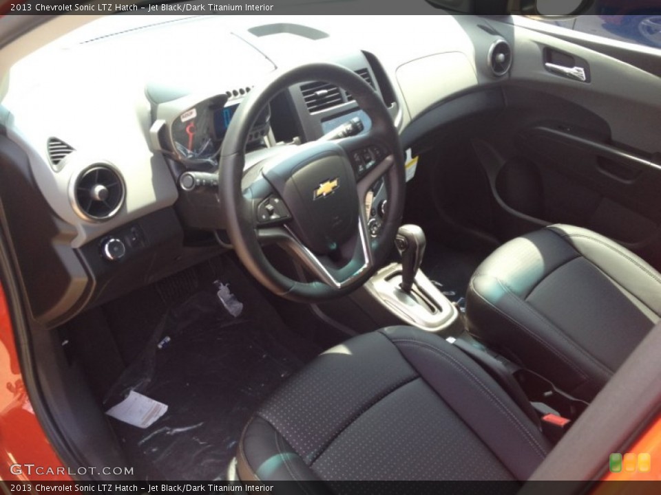 Jet Black/Dark Titanium Interior Prime Interior for the 2013 Chevrolet Sonic LTZ Hatch #82364828