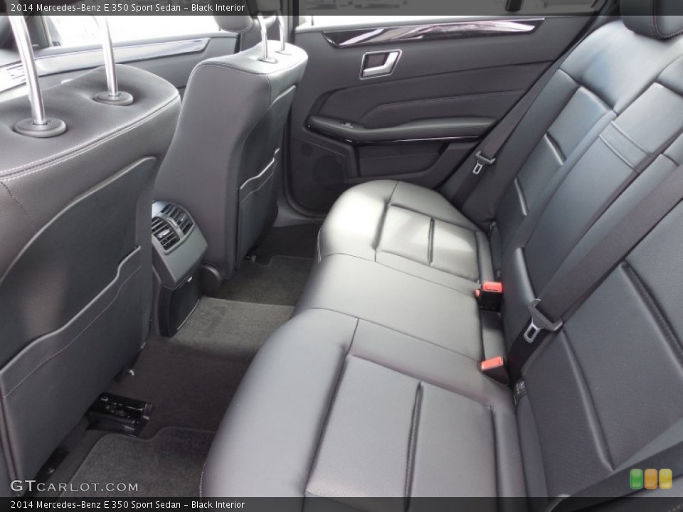 Black Interior Rear Seat for the 2014 Mercedes-Benz E 350 Sport Sedan #82366491