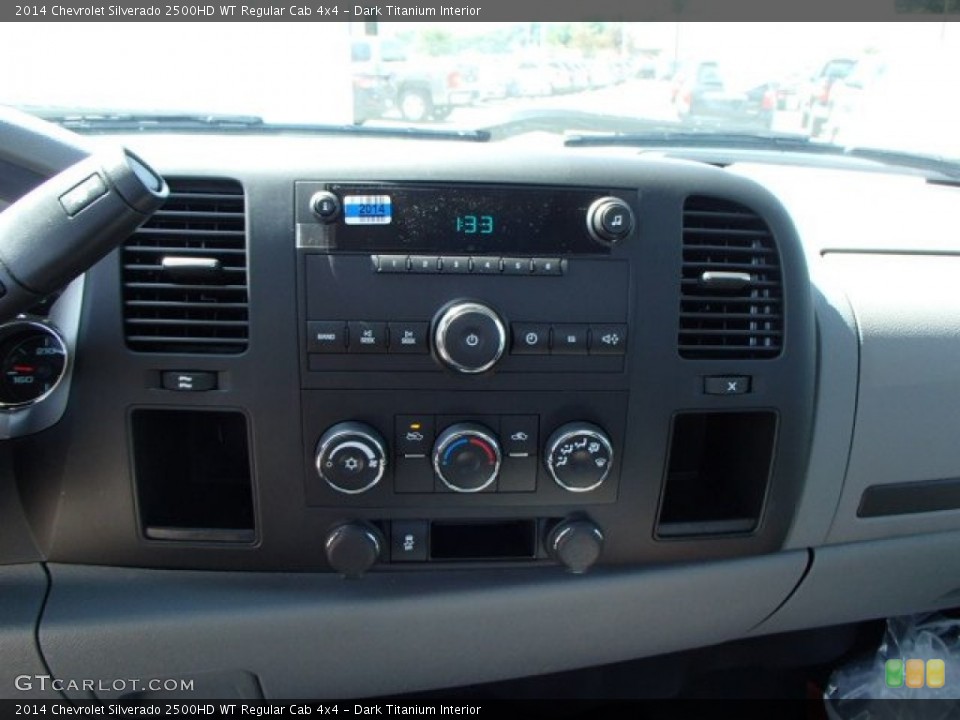 Dark Titanium Interior Controls for the 2014 Chevrolet Silverado 2500HD WT Regular Cab 4x4 #82366581