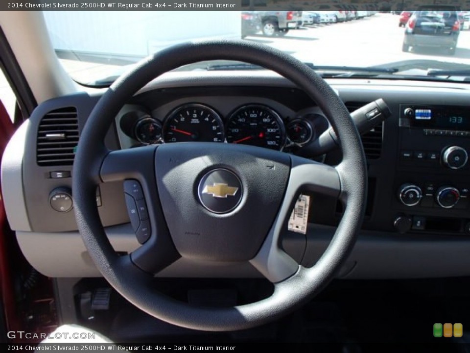 Dark Titanium Interior Steering Wheel for the 2014 Chevrolet Silverado 2500HD WT Regular Cab 4x4 #82366603