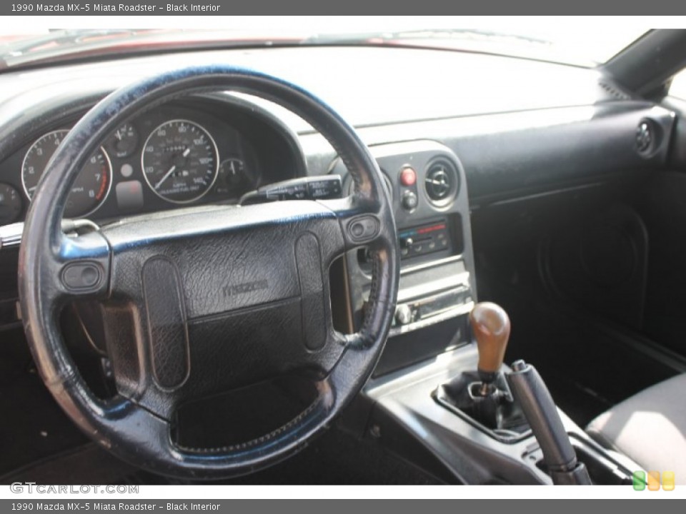 Black Interior Dashboard for the 1990 Mazda MX-5 Miata Roadster #82367236