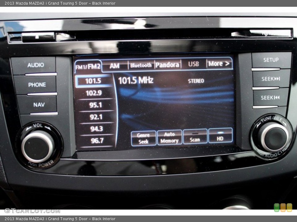 Black Interior Controls for the 2013 Mazda MAZDA3 i Grand Touring 5 Door #82369756