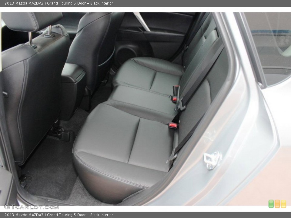 Black Interior Rear Seat for the 2013 Mazda MAZDA3 i Grand Touring 5 Door #82370025