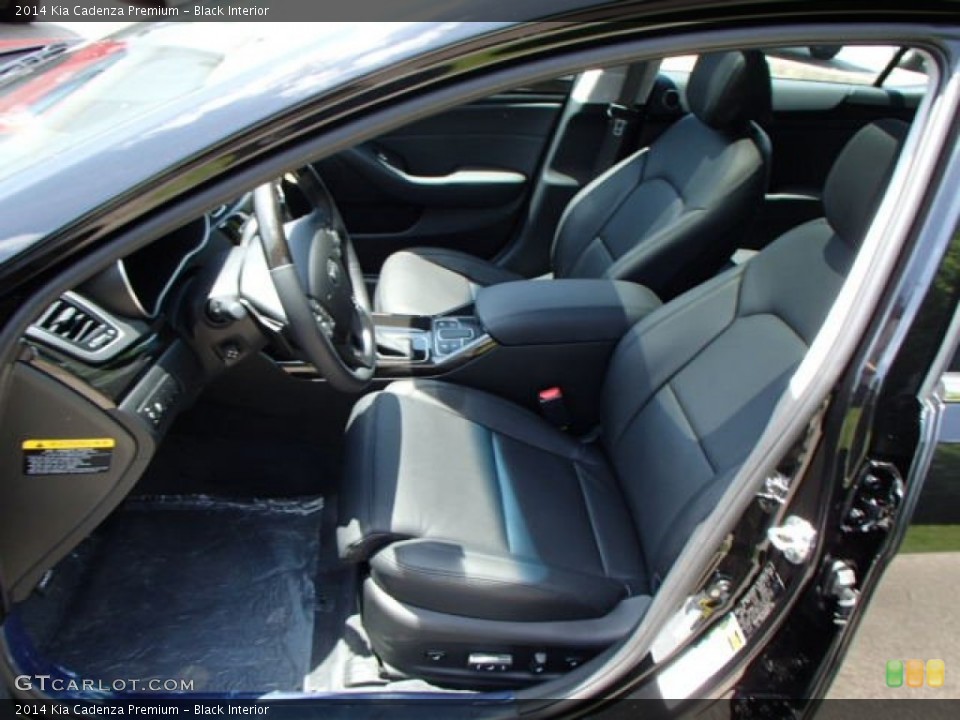 Black Interior Front Seat for the 2014 Kia Cadenza Premium #82370404