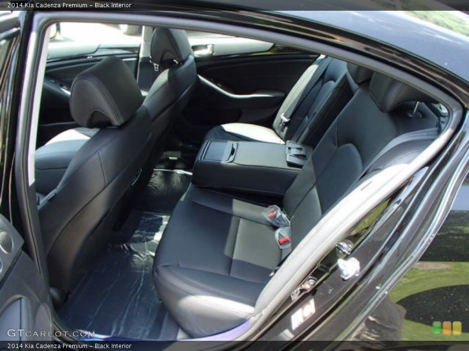 Black Interior Rear Seat for the 2014 Kia Cadenza Premium #82370430