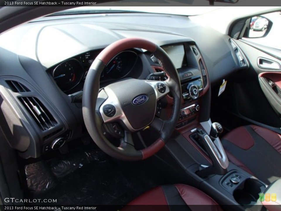 Tuscany Red Interior Dashboard for the 2013 Ford Focus SE Hatchback #82372906