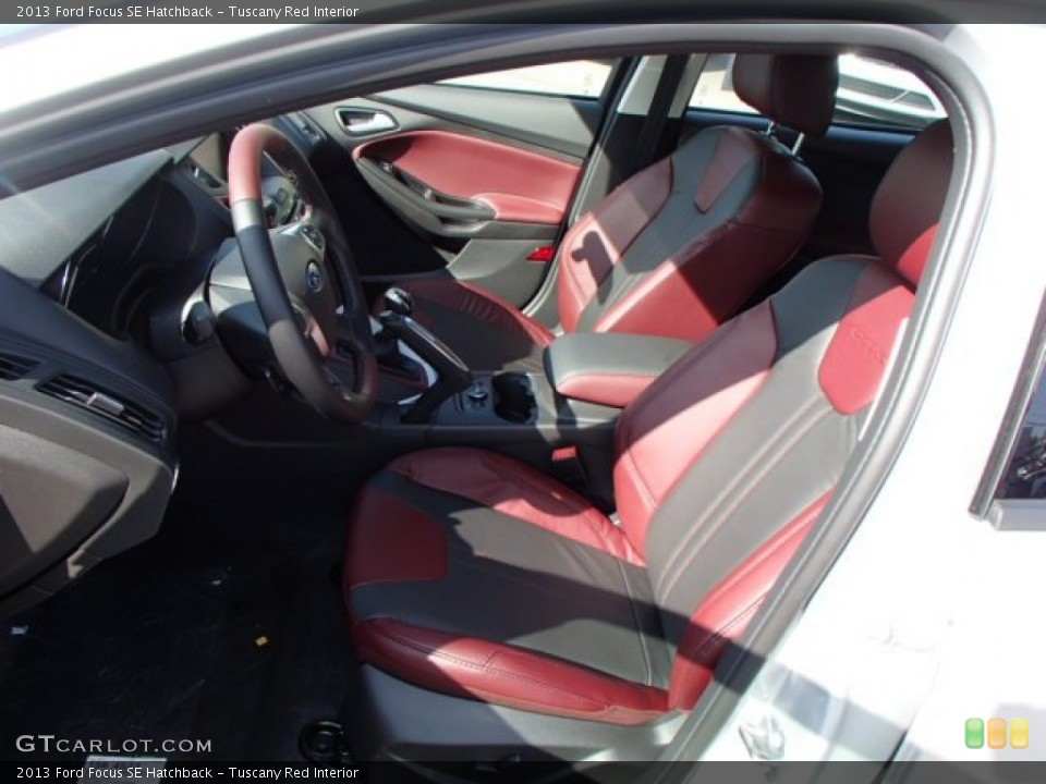 Tuscany Red Interior Front Seat for the 2013 Ford Focus SE Hatchback #82372933