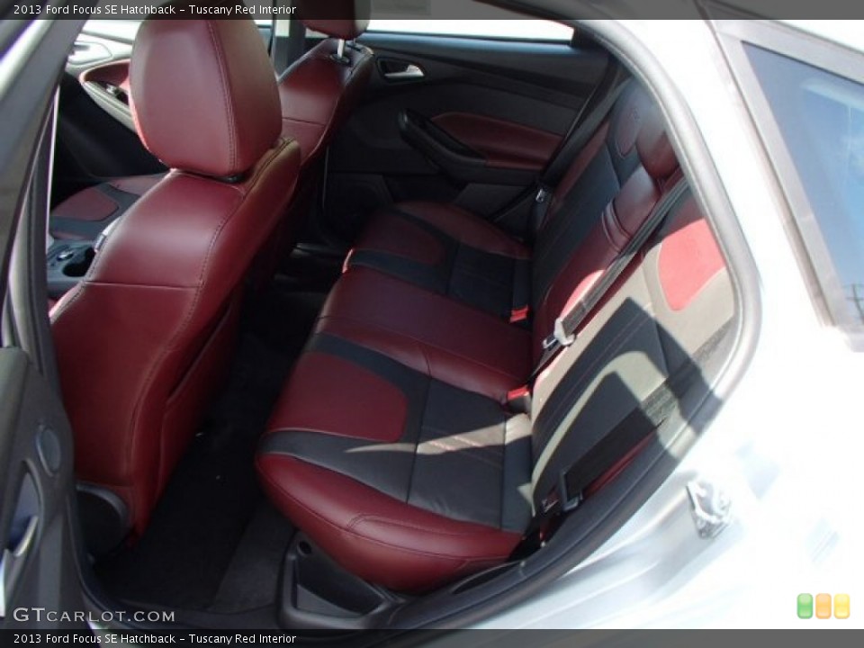 Tuscany Red Interior Rear Seat for the 2013 Ford Focus SE Hatchback #82372981