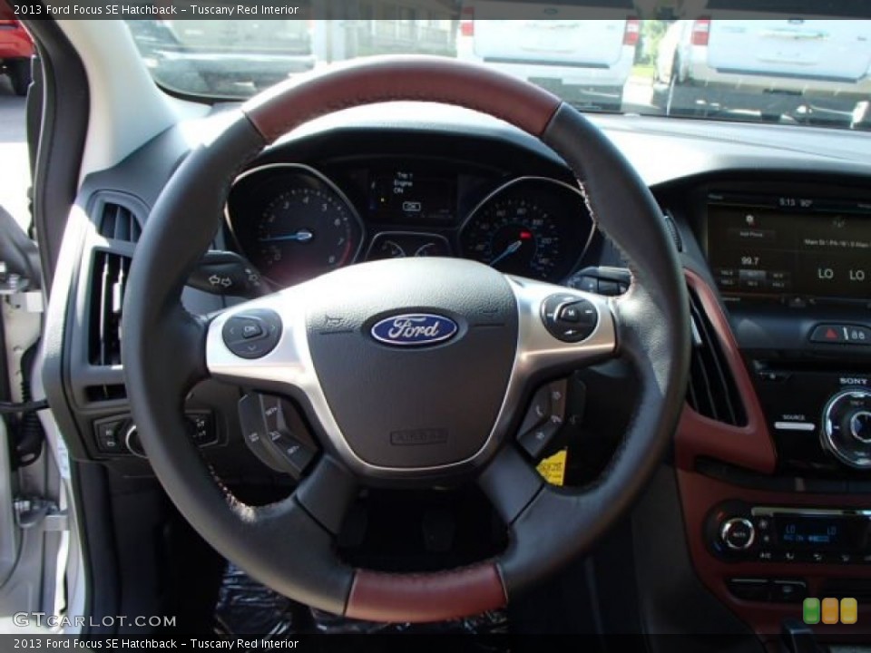 Tuscany Red Interior Steering Wheel for the 2013 Ford Focus SE Hatchback #82373143