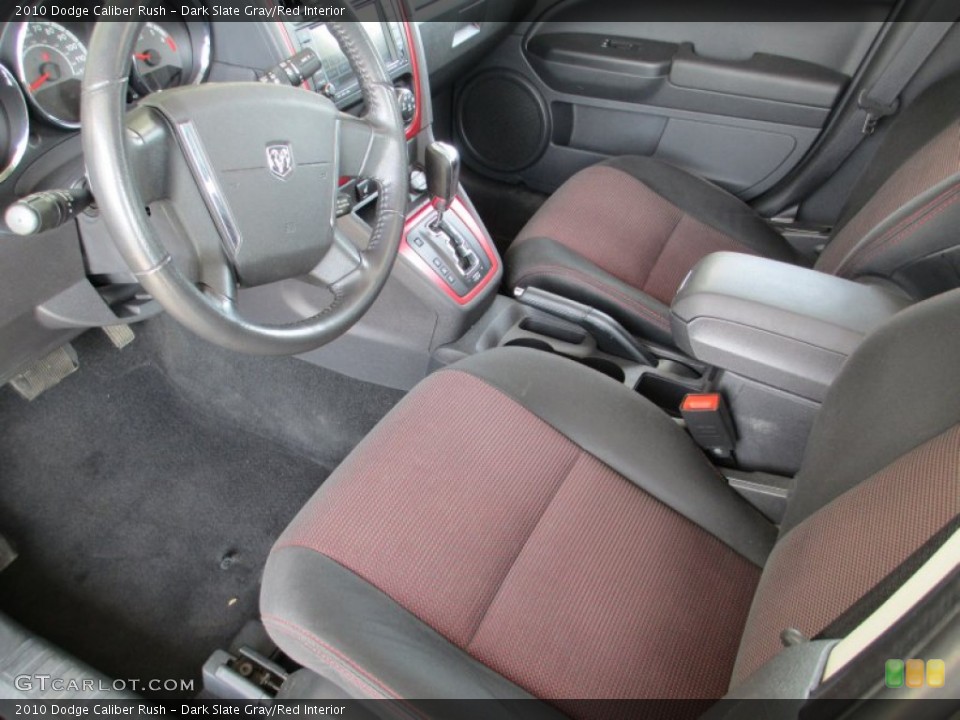 Dark Slate Gray/Red 2010 Dodge Caliber Interiors