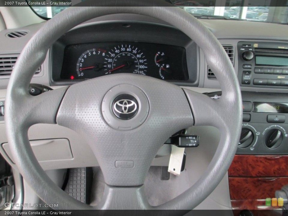 Gray Interior Steering Wheel for the 2007 Toyota Corolla LE #82374021