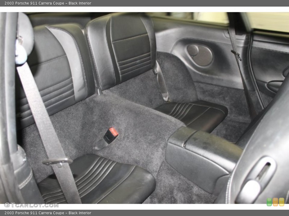 Black Interior Rear Seat for the 2003 Porsche 911 Carrera Coupe #82375144