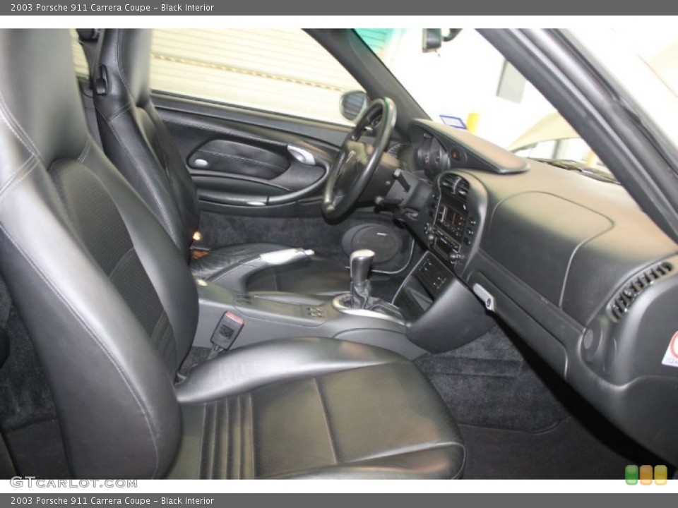 Black Interior Front Seat for the 2003 Porsche 911 Carrera Coupe #82375189