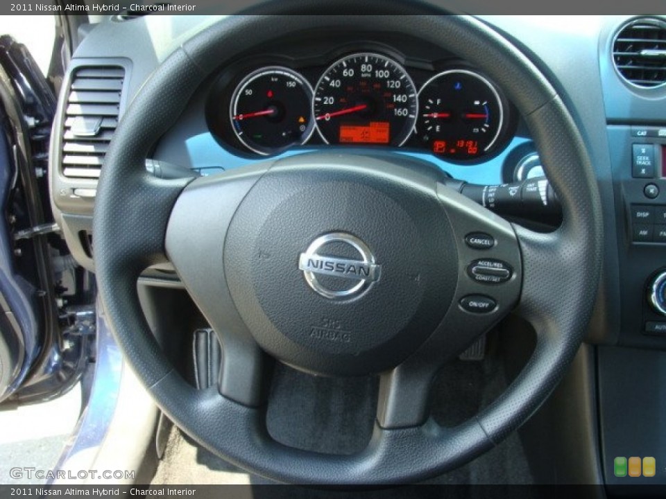 Charcoal Interior Steering Wheel for the 2011 Nissan Altima Hybrid #82375792