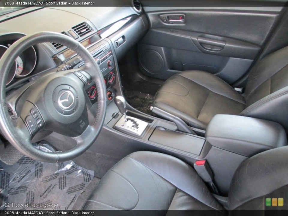Black Interior Photo for the 2008 Mazda MAZDA3 i Sport Sedan #82375864