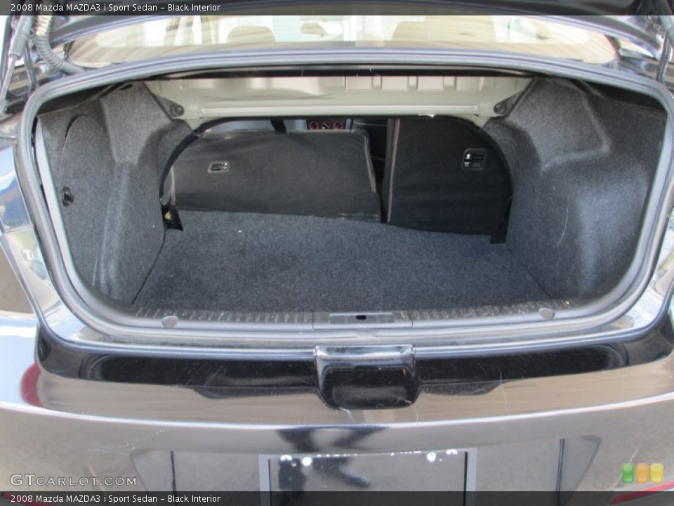 Black Interior Trunk for the 2008 Mazda MAZDA3 i Sport Sedan #82375949