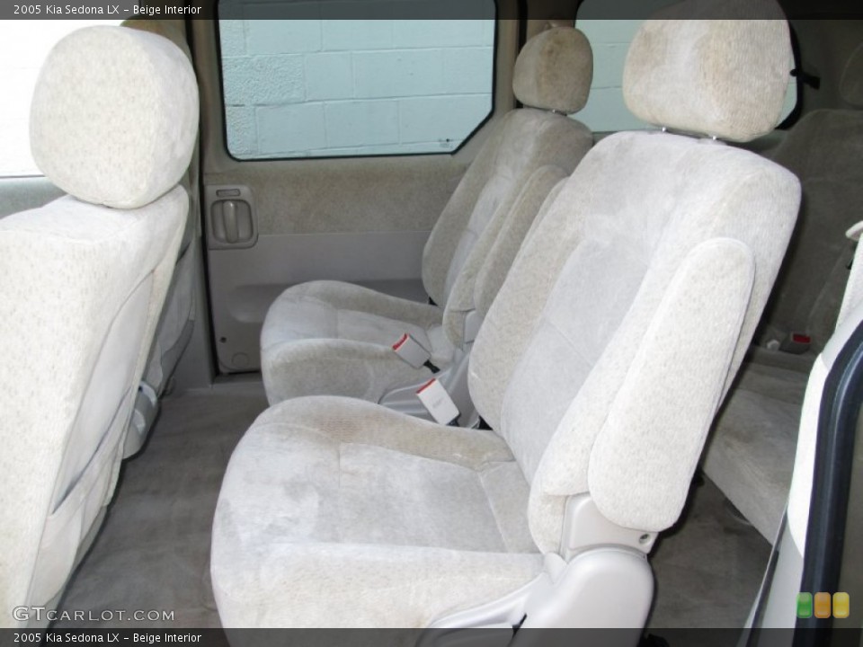 Beige Interior Rear Seat for the 2005 Kia Sedona LX #82376955
