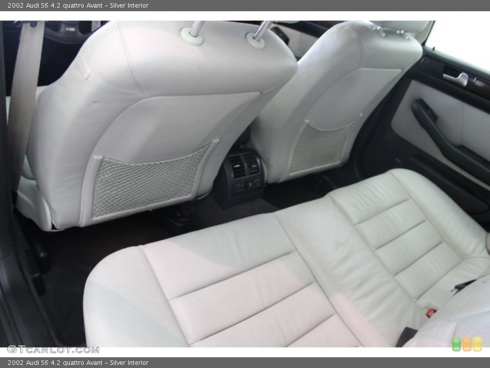 Silver Interior Rear Seat for the 2002 Audi S6 4.2 quattro Avant #82377544