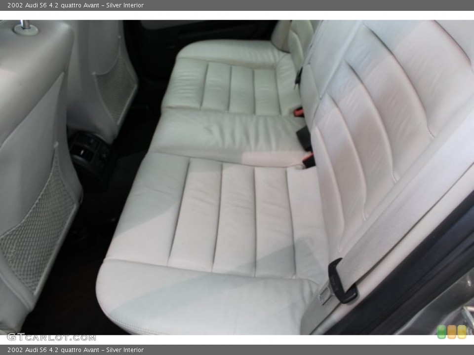 Silver Interior Rear Seat for the 2002 Audi S6 4.2 quattro Avant #82377565