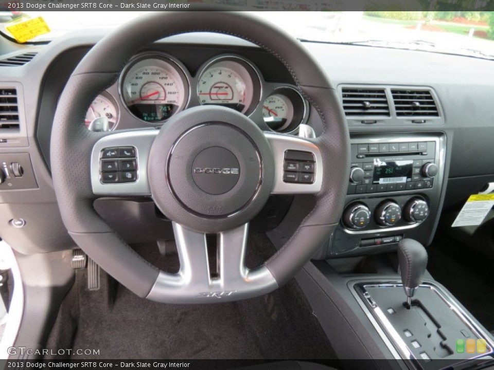 Dark Slate Gray Interior Steering Wheel for the 2013 Dodge Challenger SRT8 Core #82377810