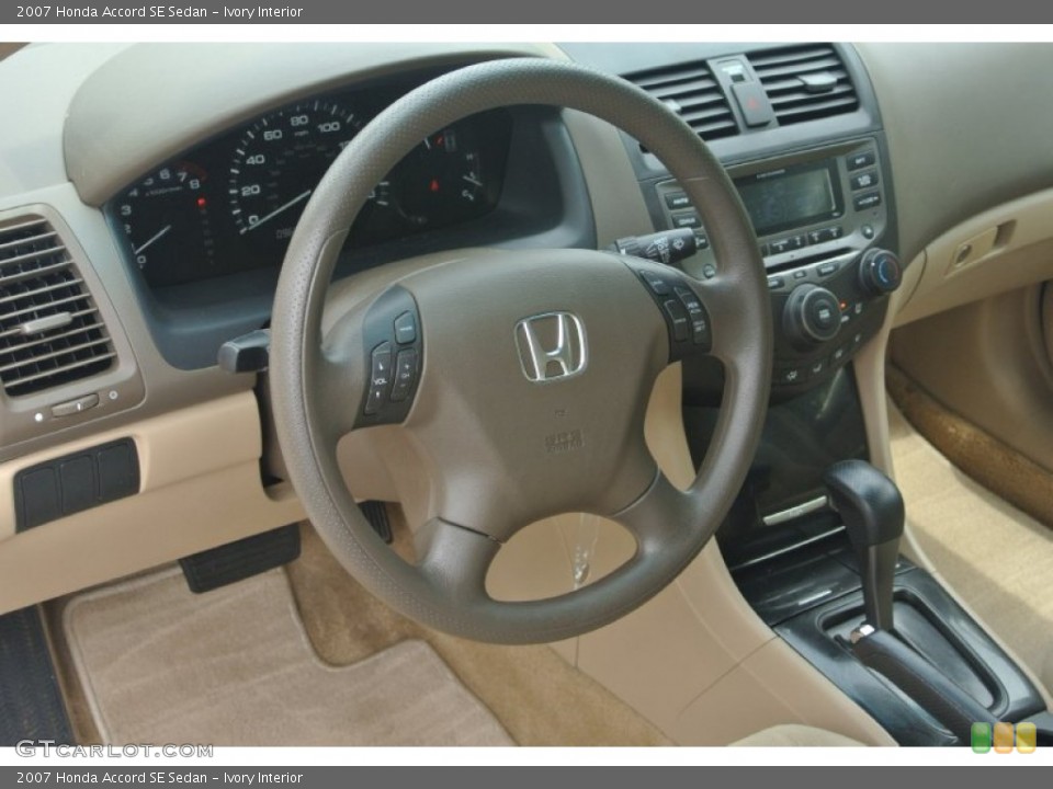 Ivory Interior Steering Wheel for the 2007 Honda Accord SE Sedan #82380349