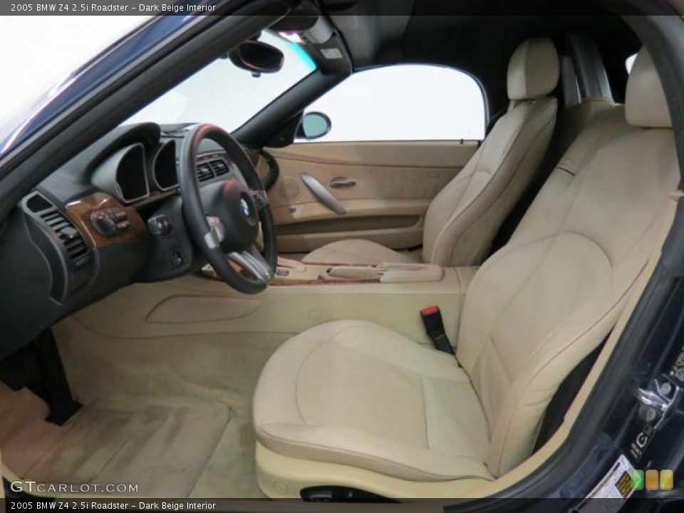 Dark Beige Interior Front Seat for the 2005 BMW Z4 2.5i Roadster #82384132