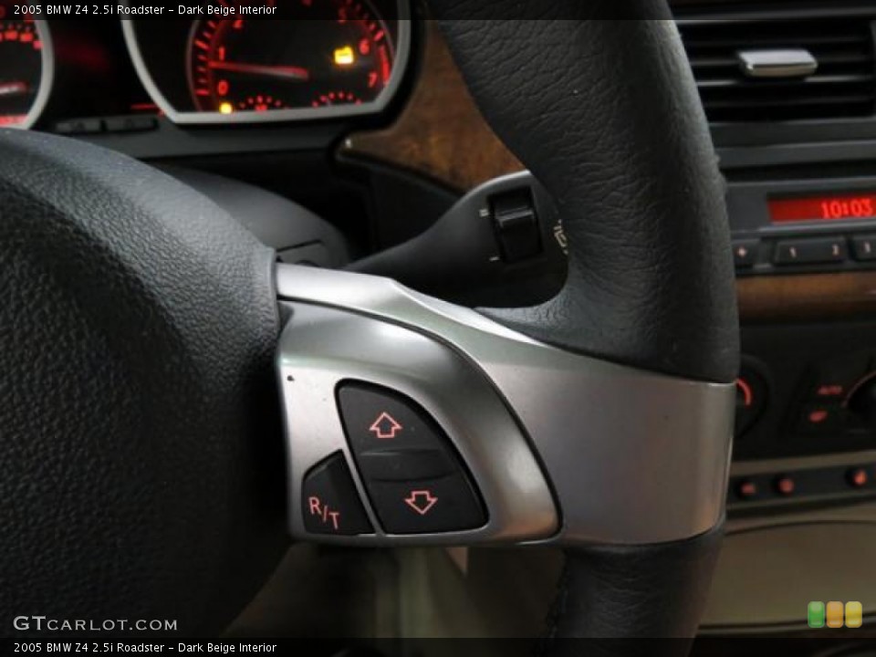 Dark Beige Interior Controls for the 2005 BMW Z4 2.5i Roadster #82384309