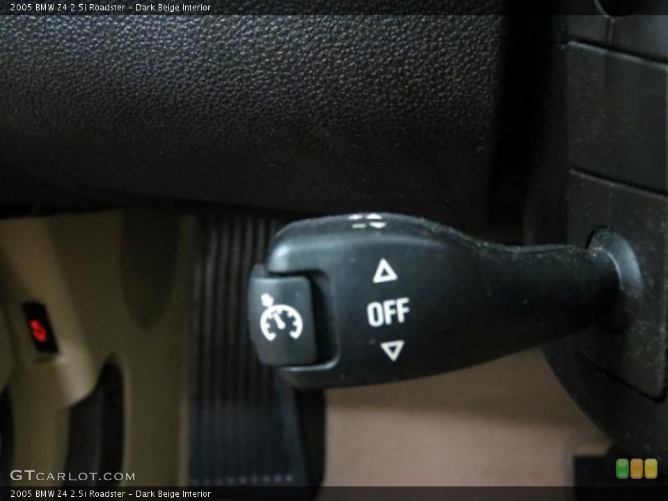 Dark Beige Interior Controls for the 2005 BMW Z4 2.5i Roadster #82384362
