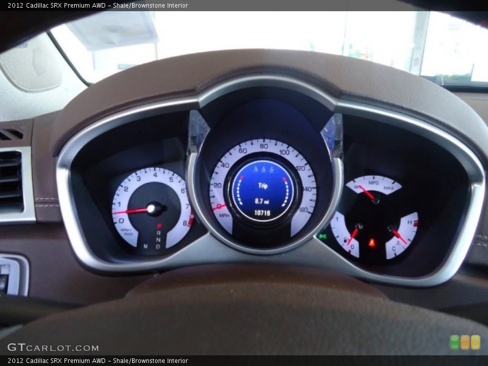 Shale/Brownstone Interior Gauges for the 2012 Cadillac SRX Premium AWD #82384970
