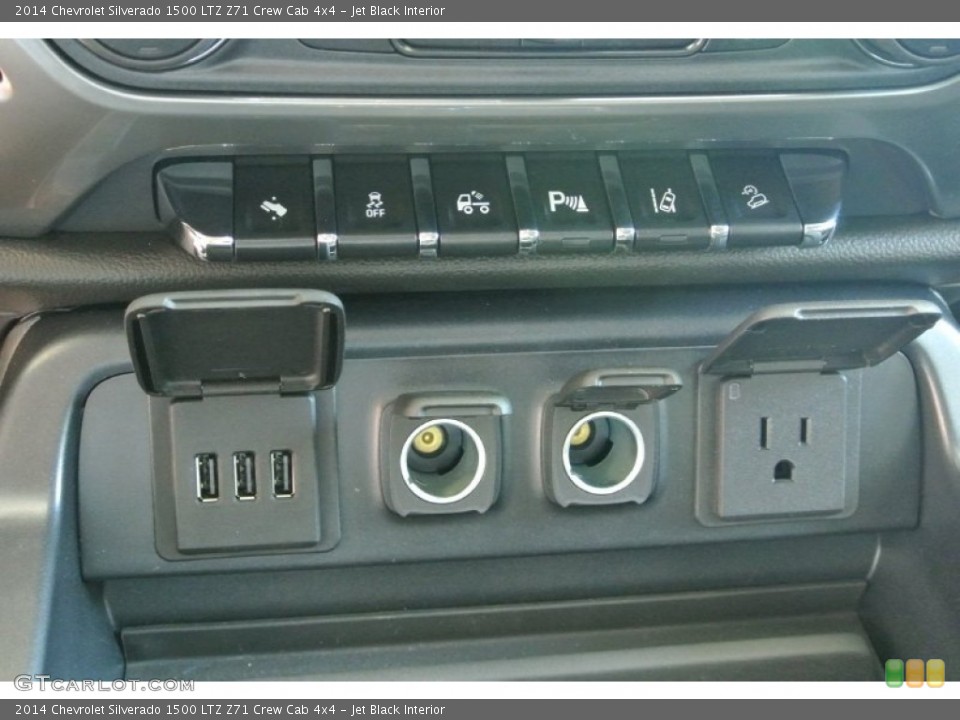 Jet Black Interior Controls for the 2014 Chevrolet Silverado 1500 LTZ Z71 Crew Cab 4x4 #82385122