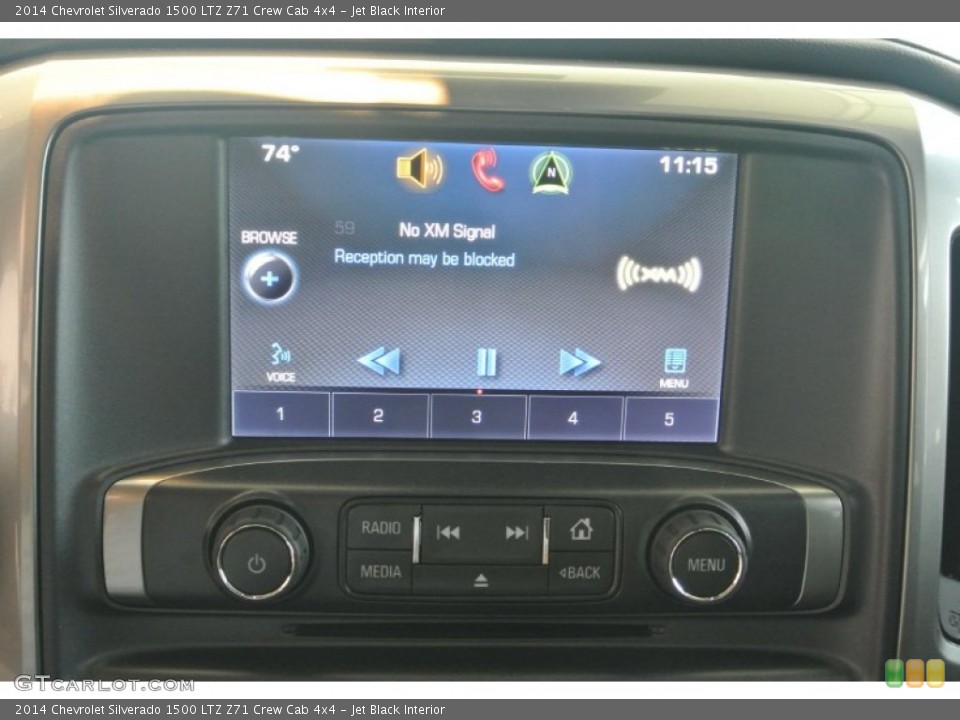Jet Black Interior Controls for the 2014 Chevrolet Silverado 1500 LTZ Z71 Crew Cab 4x4 #82385137