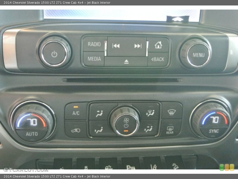 Jet Black Interior Controls for the 2014 Chevrolet Silverado 1500 LTZ Z71 Crew Cab 4x4 #82385159