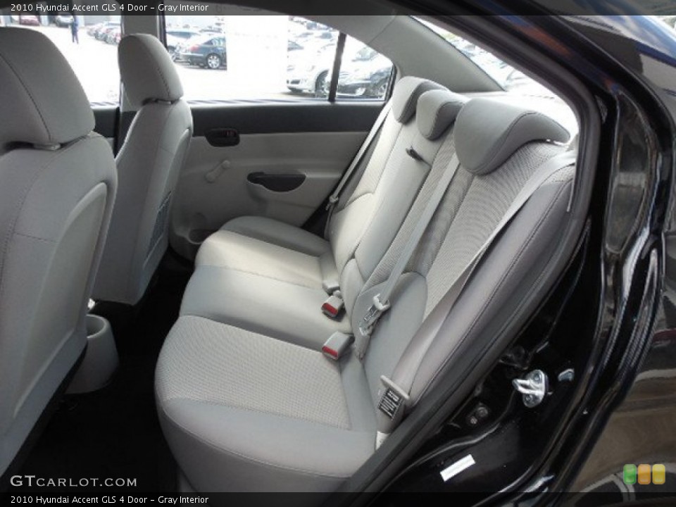 Gray Interior Rear Seat for the 2010 Hyundai Accent GLS 4 Door #82387091