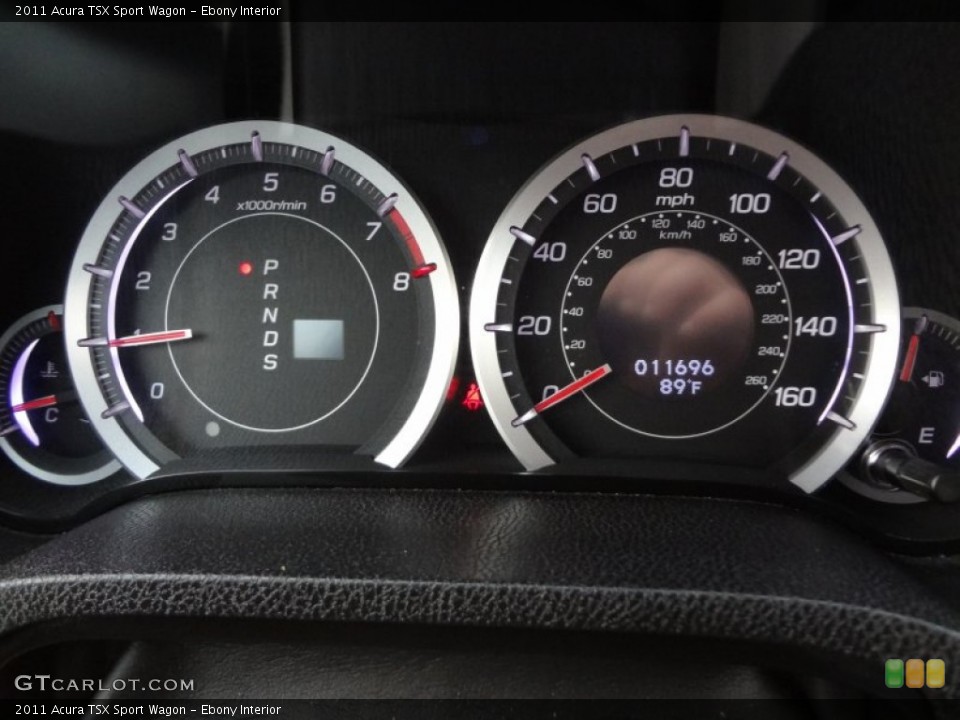 Ebony Interior Gauges for the 2011 Acura TSX Sport Wagon #82387363