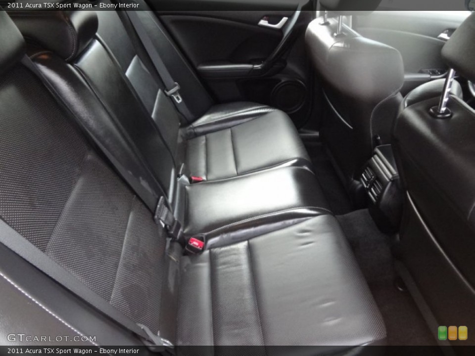 Ebony Interior Rear Seat for the 2011 Acura TSX Sport Wagon #82387417