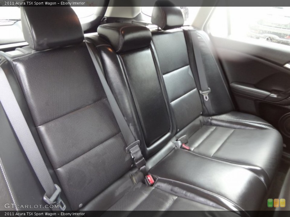 Ebony Interior Rear Seat for the 2011 Acura TSX Sport Wagon #82387432