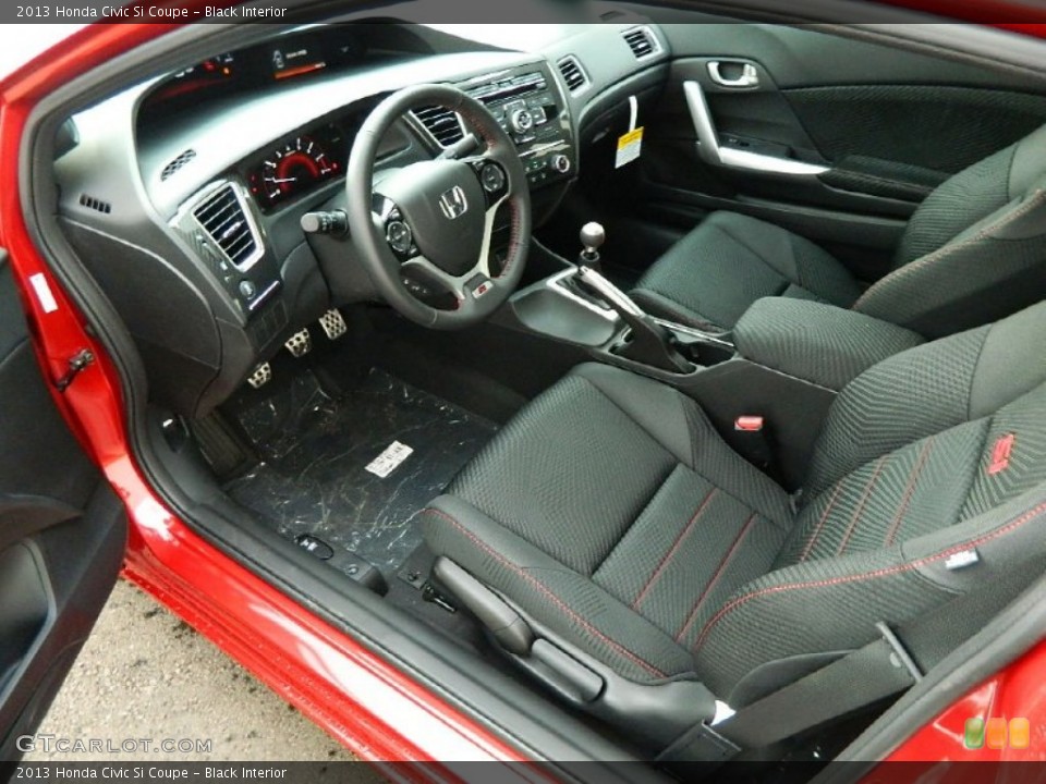Black Interior Prime Interior for the 2013 Honda Civic Si Coupe #82387739
