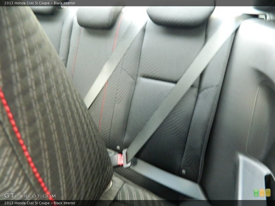 Black Interior Rear Seat for the 2013 Honda Civic Si Coupe #82387768