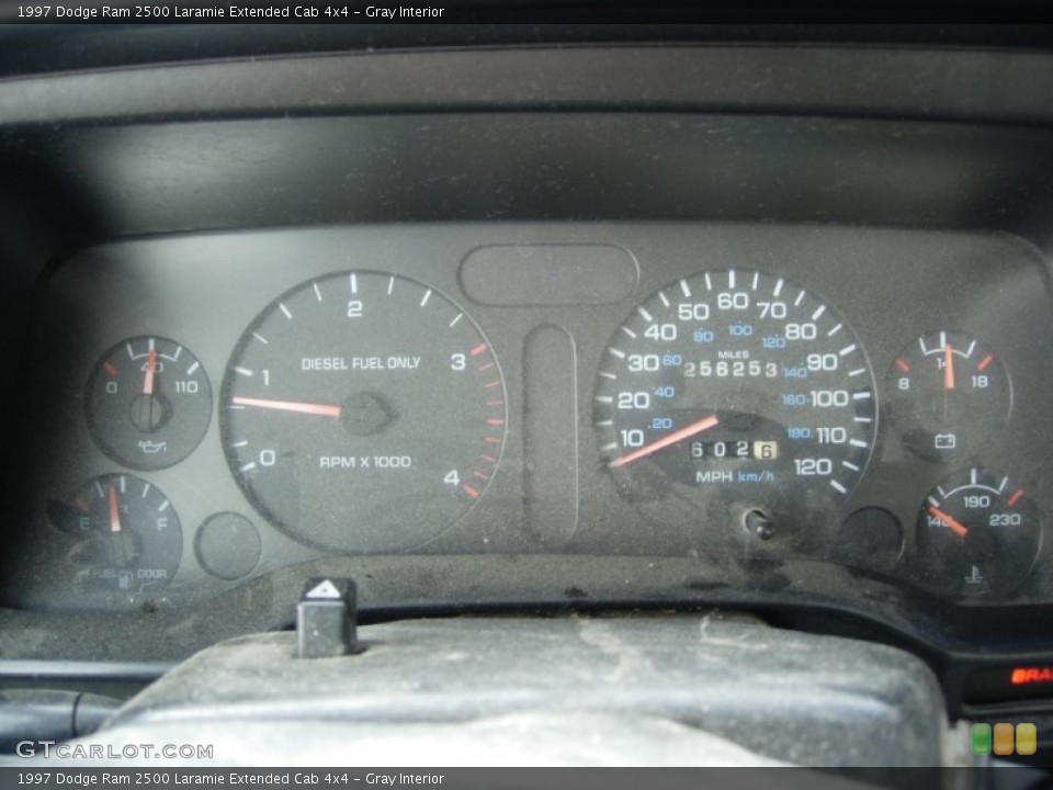 Gray Interior Gauges for the 1997 Dodge Ram 2500 Laramie Extended Cab 4x4 #82388354