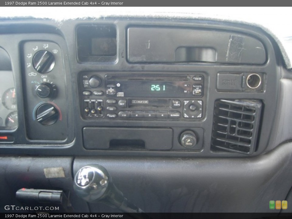 Gray Interior Controls for the 1997 Dodge Ram 2500 Laramie Extended Cab 4x4 #82388362