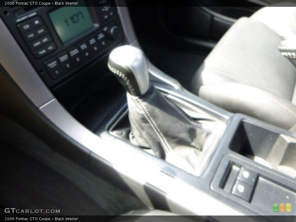 Black Interior Transmission for the 2006 Pontiac GTO Coupe #82389259