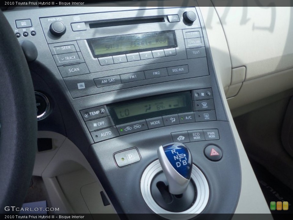 Bisque Interior Controls for the 2010 Toyota Prius Hybrid III #82390822