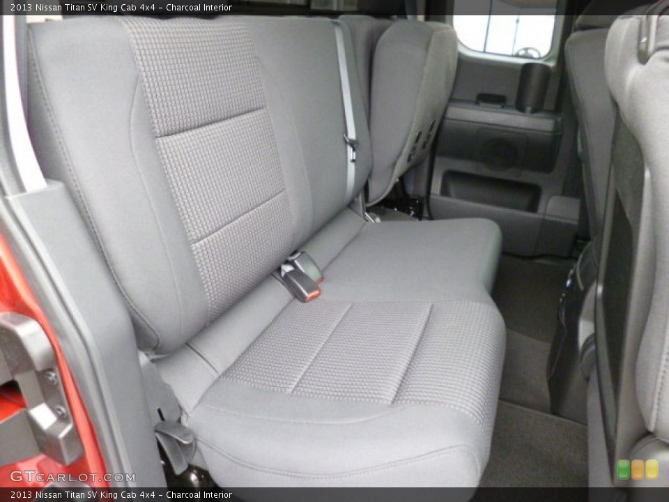 Charcoal Interior Rear Seat for the 2013 Nissan Titan SV King Cab 4x4 #82391439