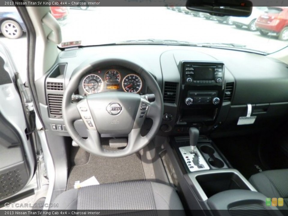 Charcoal Interior Dashboard for the 2013 Nissan Titan SV King Cab 4x4 #82391989