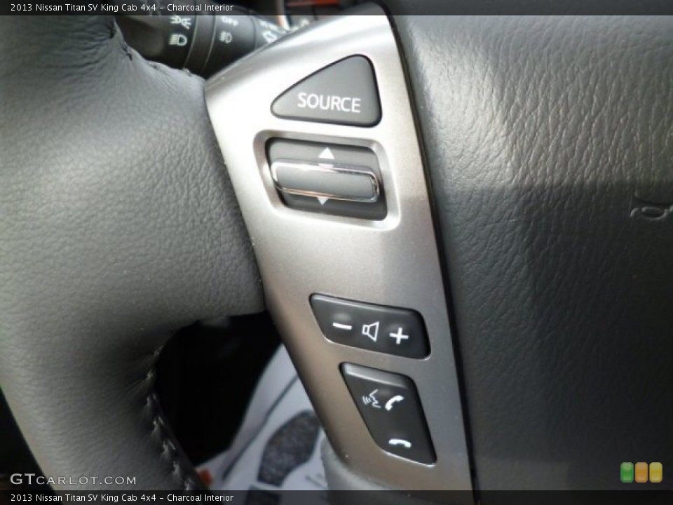 Charcoal Interior Controls for the 2013 Nissan Titan SV King Cab 4x4 #82392081