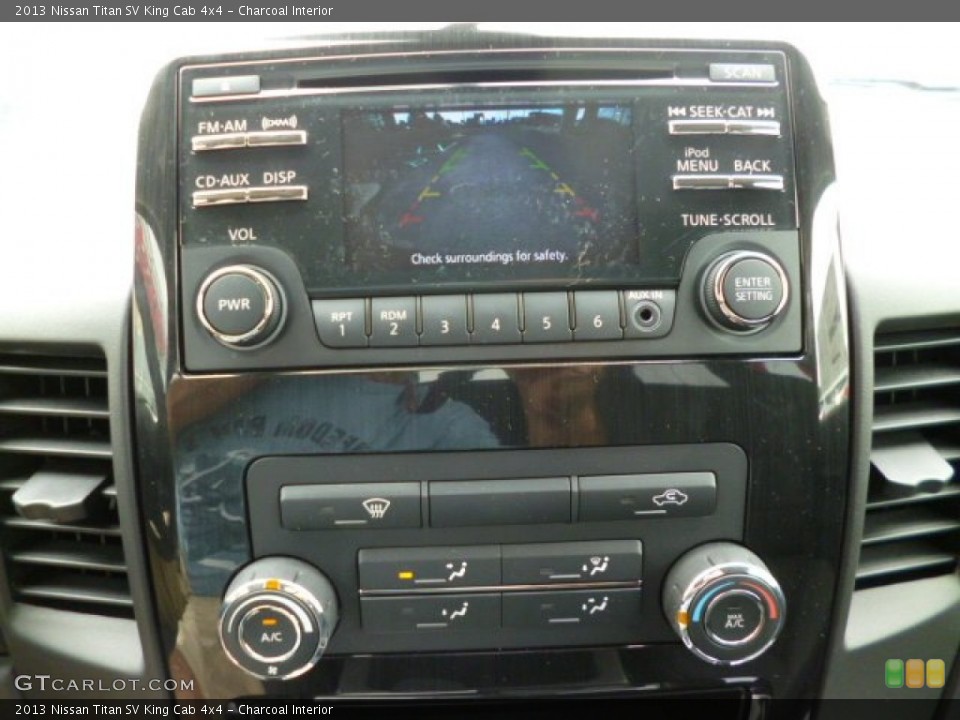 Charcoal Interior Controls for the 2013 Nissan Titan SV King Cab 4x4 #82392102