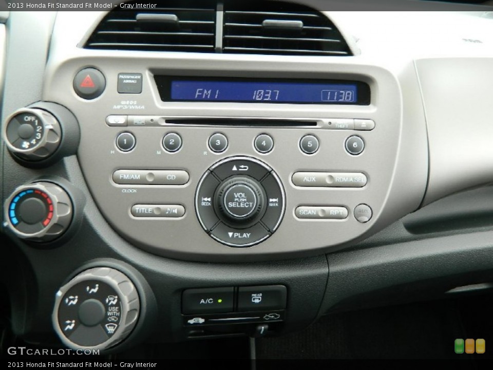 Gray Interior Controls for the 2013 Honda Fit  #82394511